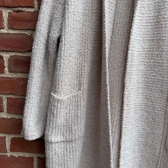 Barefoot Dreams $220 CozyChic Lite Chenile long Duster Cardigan medium - Picture 5 of 9